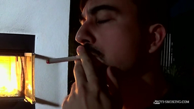 Naughty person enjoys ass play and masturbation