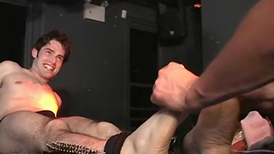 Two big beautiful men are having some tickling fun