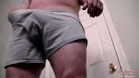 Straight amateur bear gets a blowjob from a black guy