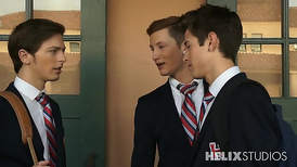 Young schoolboys fucking each other's asses after class