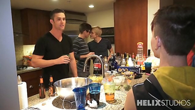 Horny young boys enjoying a hardcore threesome