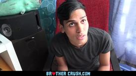 Horny Latino boy enjoying bareback sex with his stepbro