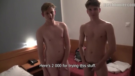 Tall teen dudes are jerking and sucking in a MMM