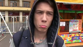 Muscular man with short hair having homo activities