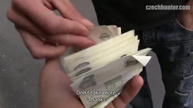 Sexy lad with short hair jerking and sucking with love