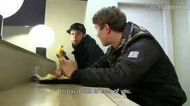 After eating the food they have gay fun in the car