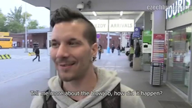 Hot skinny dude with a tattoo and a great smile