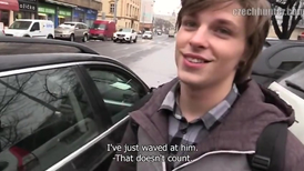Car ride with a feminine looking lad with a great smile