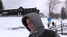 European young lad is taking a lot of cold cash