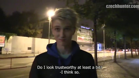 Slim tall twink is thinking about it really hard