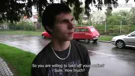 Point of view dick sucking by a straight barista