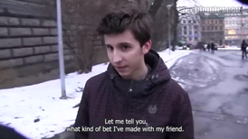 He likes drinking beer and giving sloppy blowjobs