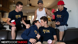 Spin the Bottle leads to sex of two stepbrothers