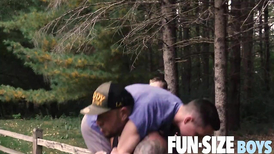 FUNSIZEBOYS wrath-anger Sizzling muscle parent scrubs lovely showering  from inwards