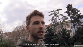 BIGSTR - He Keeps Pounding His Prick-Squashing Bulls Eye Until His Legs Shake From Pleasure