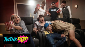 TWINKPOP rage- Getting Supah-Drilling-Steaming And Nasty In The  Theater With Dante Colle,fury Michael Boston & Troye Dean