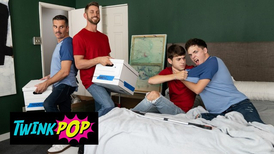 LAD POP -fury Joey Mills Rides His Stepparent Mitch Cox's Drill-Stick & Takes A Deep Railing Until They Both Spunk