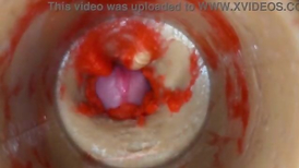 Camera deep inside cock-squeezing labia takes hold of huge jizm geyser 4k