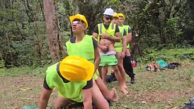 Workers had anger intercourse with the boss during the coffee break.