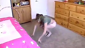 Solo mastrubation  does a striptease anger-fury fury Topanga