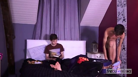 two tasty teenagers Abel Lacourt & Matteo Lavigne pounding