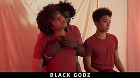Ginormous dark-hued jizm-pumps dark-hued teens gay 3 way