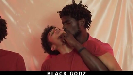 Ginormous dark-hued jizm-pumps dark-hued teens gay 3 way